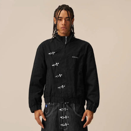 AELFRIC EDEN METAL BUTTON BOXY JACKET
