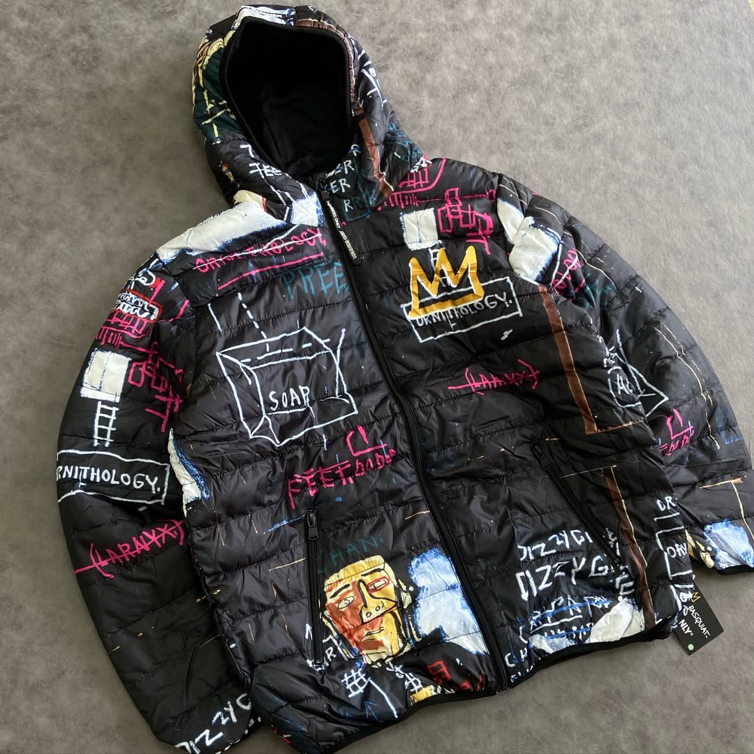 Members Only Jean Michel Basquiat Puffer Jacket