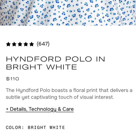 REDVANLY HYNDFORD POLO IN BRIGHT WHITE