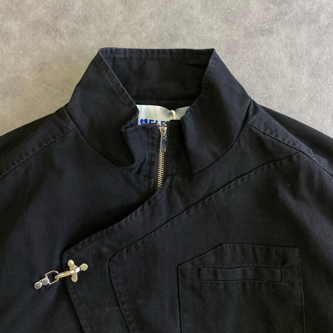 AELFRIC EDEN METAL BUTTON BOXY JACKET