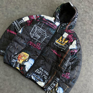 Members Only Jean Michel Basquiat Puffer Jacket