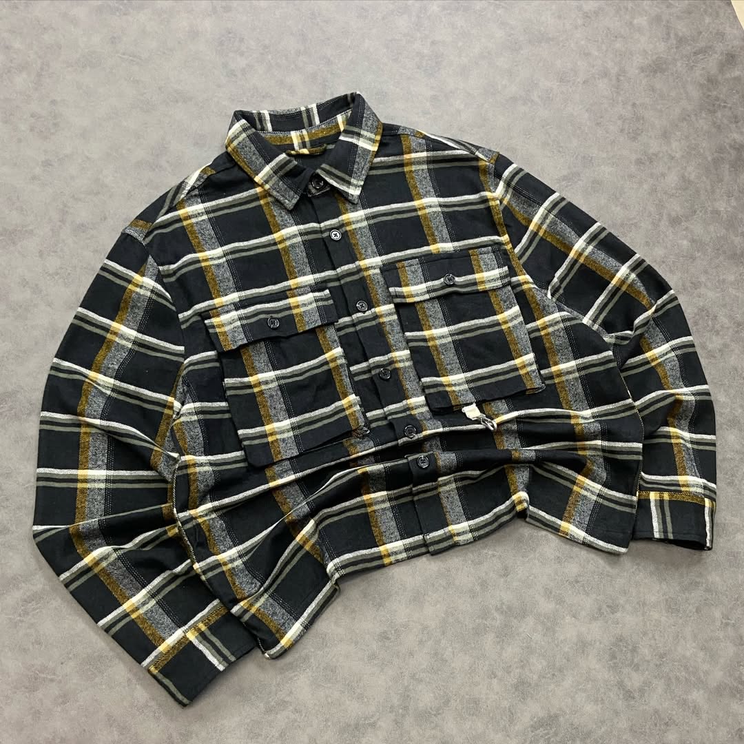 Cropped Flannel Hardware shirt