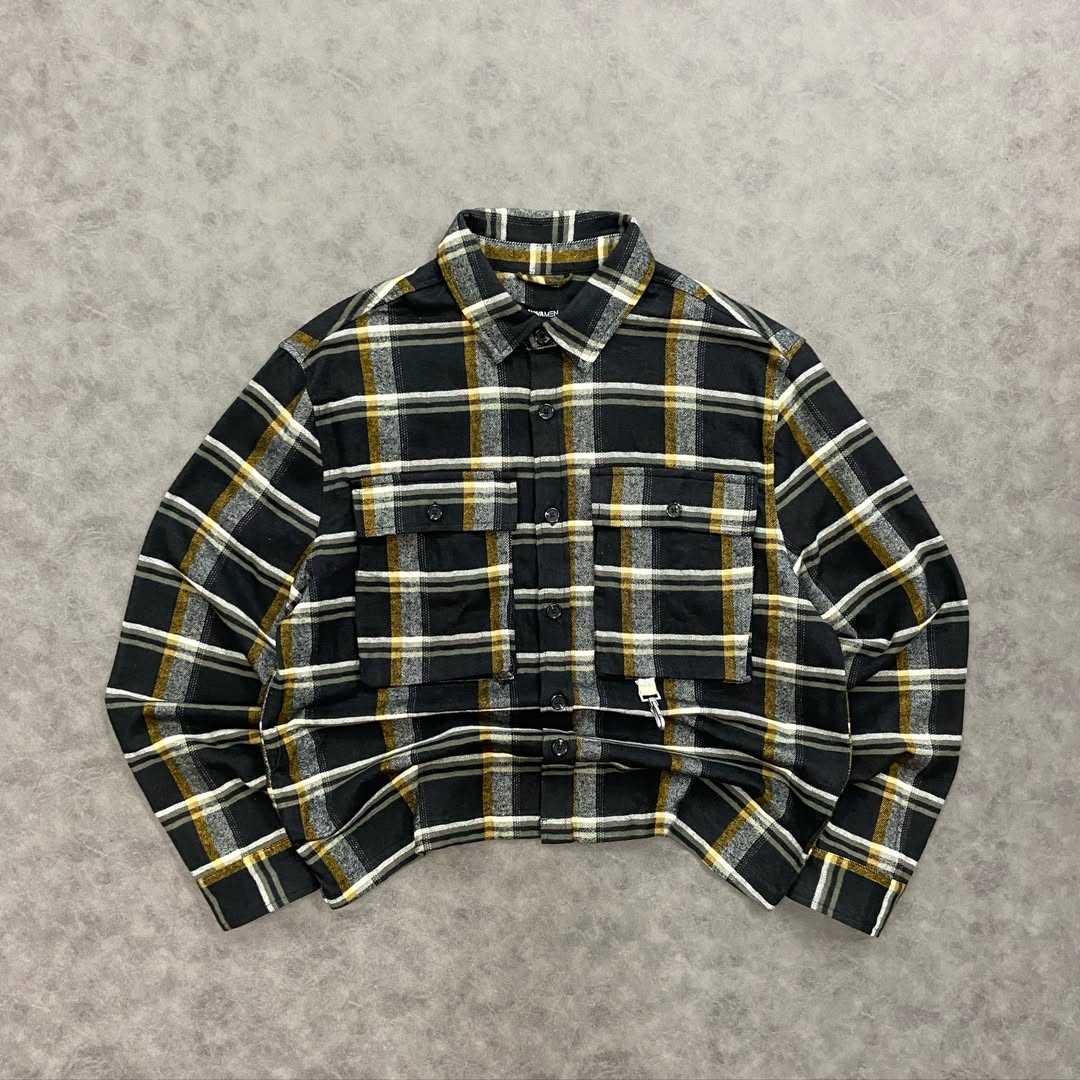 Cropped Flannel Hardware shirt