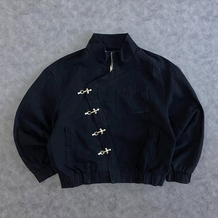 AELFRIC EDEN METAL BUTTON BOXY JACKET