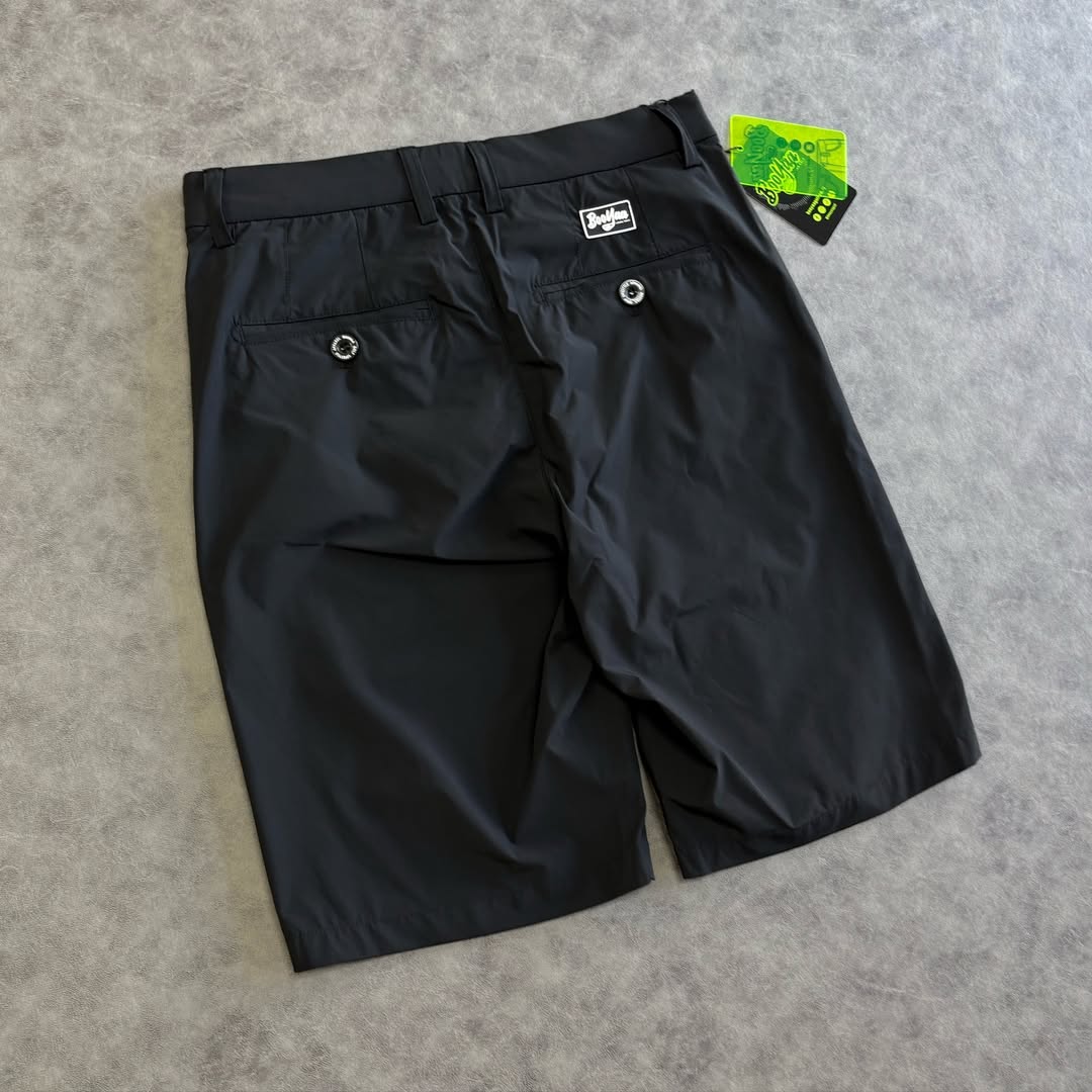 BOOYAA BIRDIE BREATHER - GOLF SHORTS - BLACK