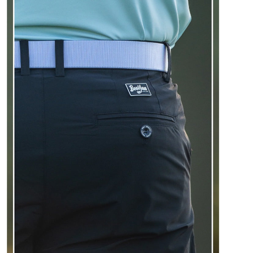 BOOYAA BIRDIE BREATHER - GOLF SHORTS - BLACK