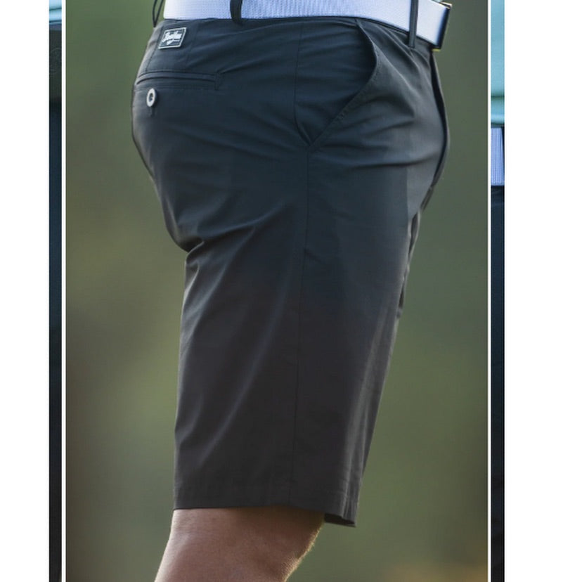 BOOYAA BIRDIE BREATHER - GOLF SHORTS - BLACK