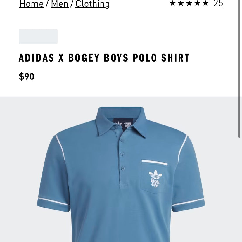 ADIDAS X BOGEY BOYS POLO SHIRT