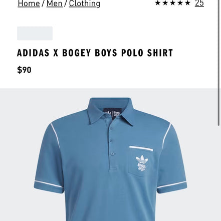 ADIDAS X BOGEY BOYS POLO SHIRT