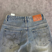 AELFRIC EDEN BAGGY FRINGE JEANS