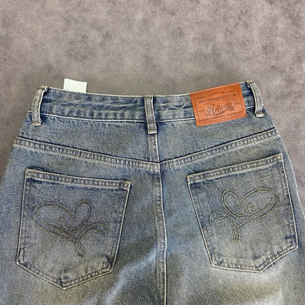 AELFRIC EDEN BAGGY FRINGE JEANS