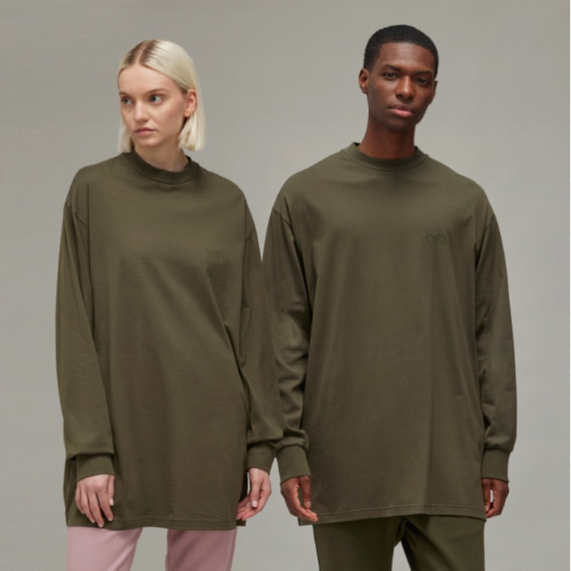 Adidas Y-3 MOCK Neck Long Sleeve Shirt