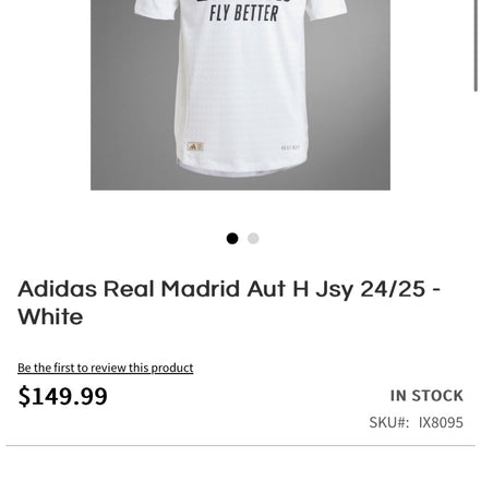 Adidas Real Madrid 24/25 Jersey