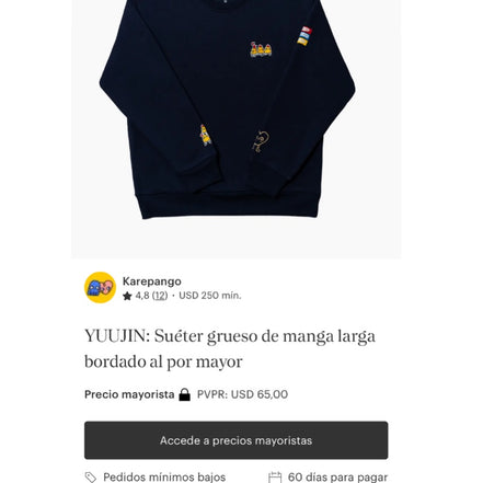YUUJIN Embroidered Crewneck