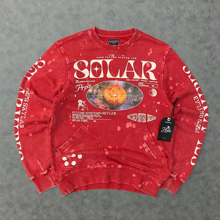 PRPS Starlight Red E97S12 Crewneck