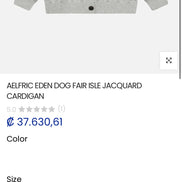 AELFRIC EDEN DOG FAIR ISLE JACQUARD CARDIGAN