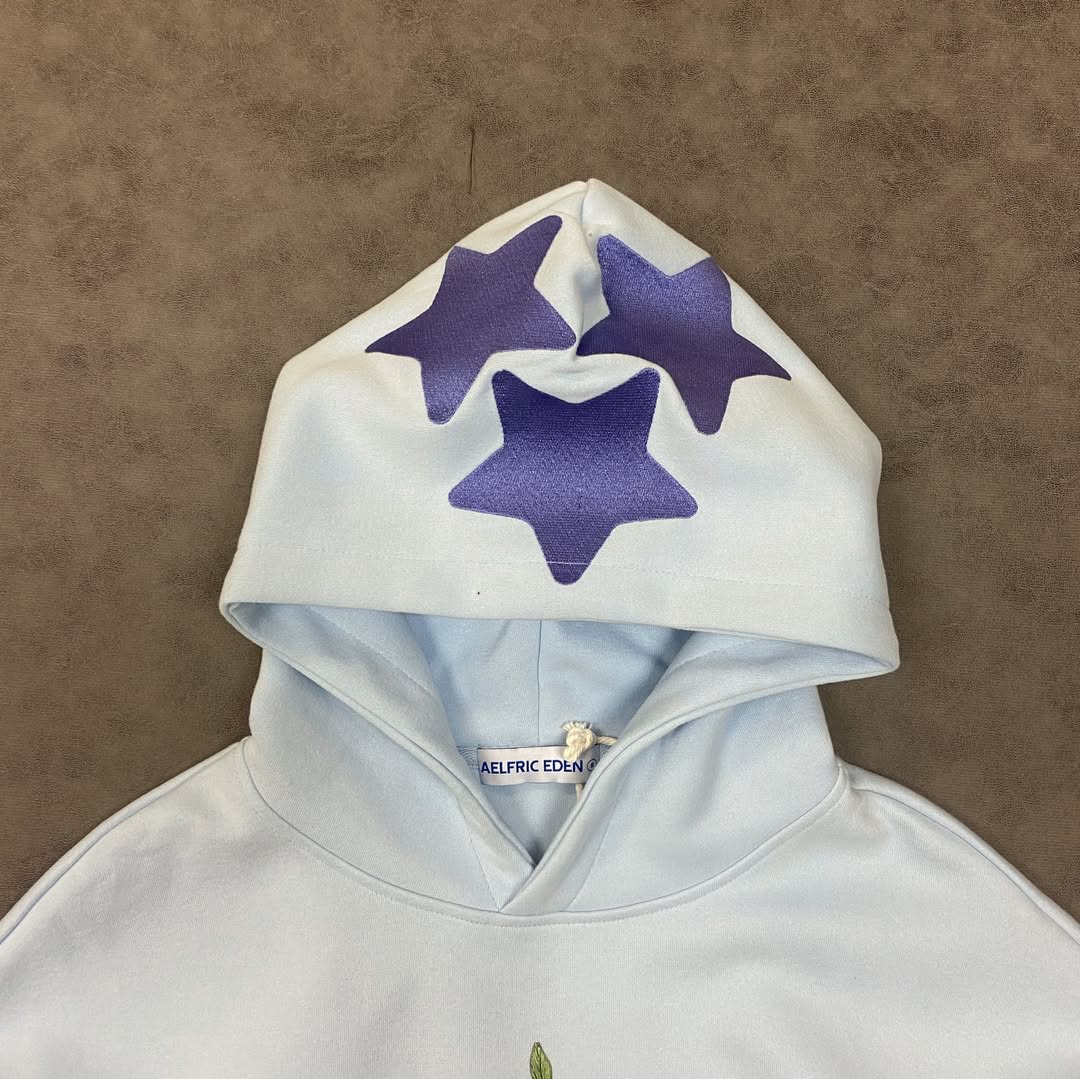 AELFRIC EDEN STAR FLORAL GRAPHIC HOODIE