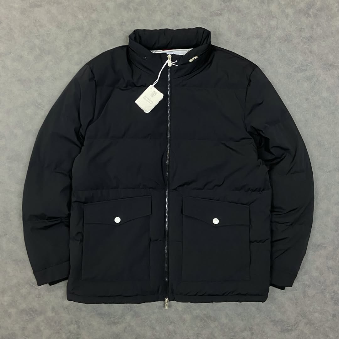 Brunello Cucinelli - Quilted Shell Hooded Down Jacket - Black