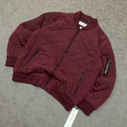 Calvin Klein Ribbed Collar Quilted Bomber Jacket