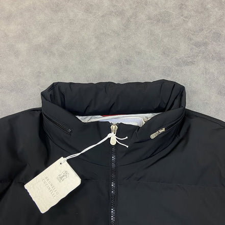 Brunello Cucinelli - Quilted Shell Hooded Down Jacket - Black