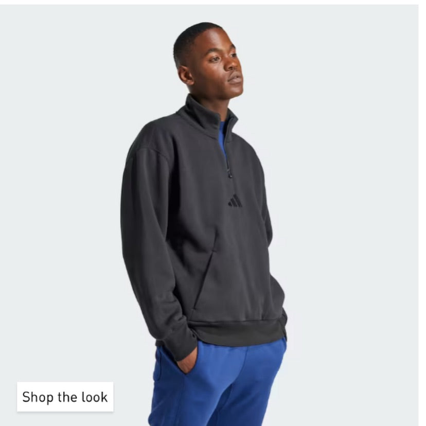 ALL SZN FLEECE 1/4-ZIP CREW SWEATSHIR