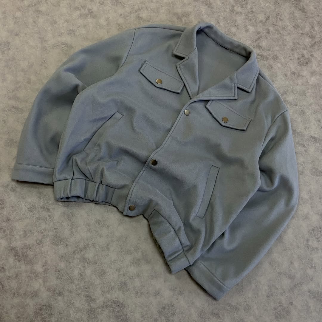 Casual Grey Suedette Fleece Jacket