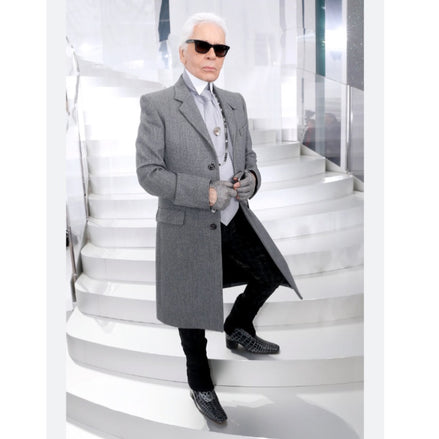 KARL LAGERFELD DOUBLE BREASTED OVERCOAT