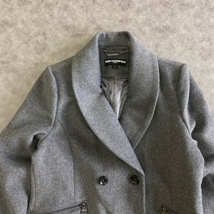 KARL LAGERFELD DOUBLE BREASTED OVERCOAT