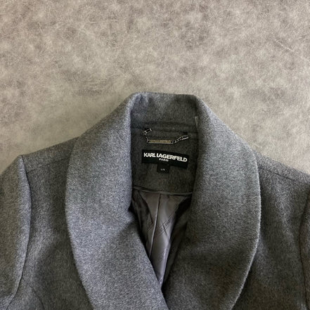 KARL LAGERFELD DOUBLE BREASTED OVERCOAT