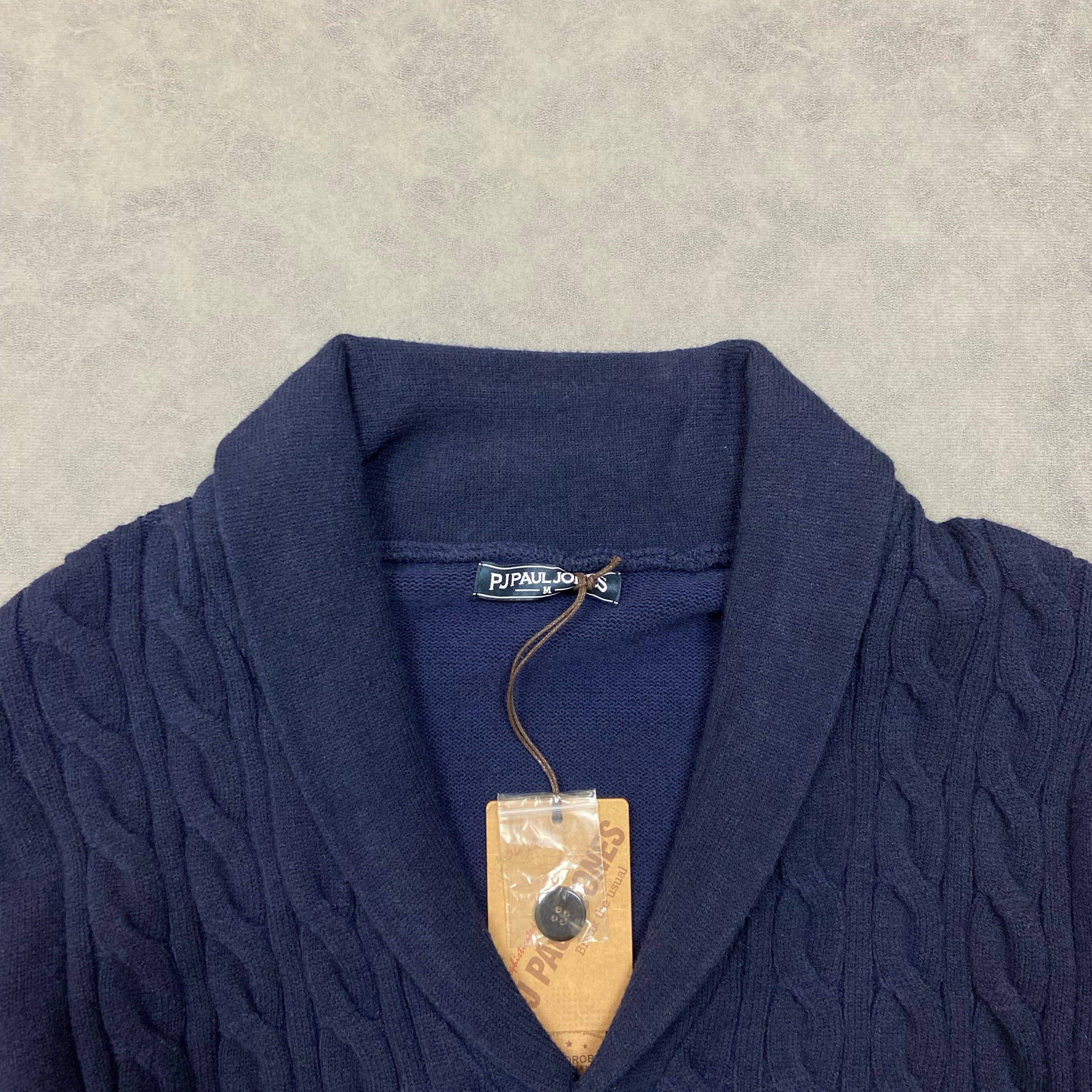 PJ PAUL JONES Strickjacke Herren Button Down Cardigan Mit Schalkragen