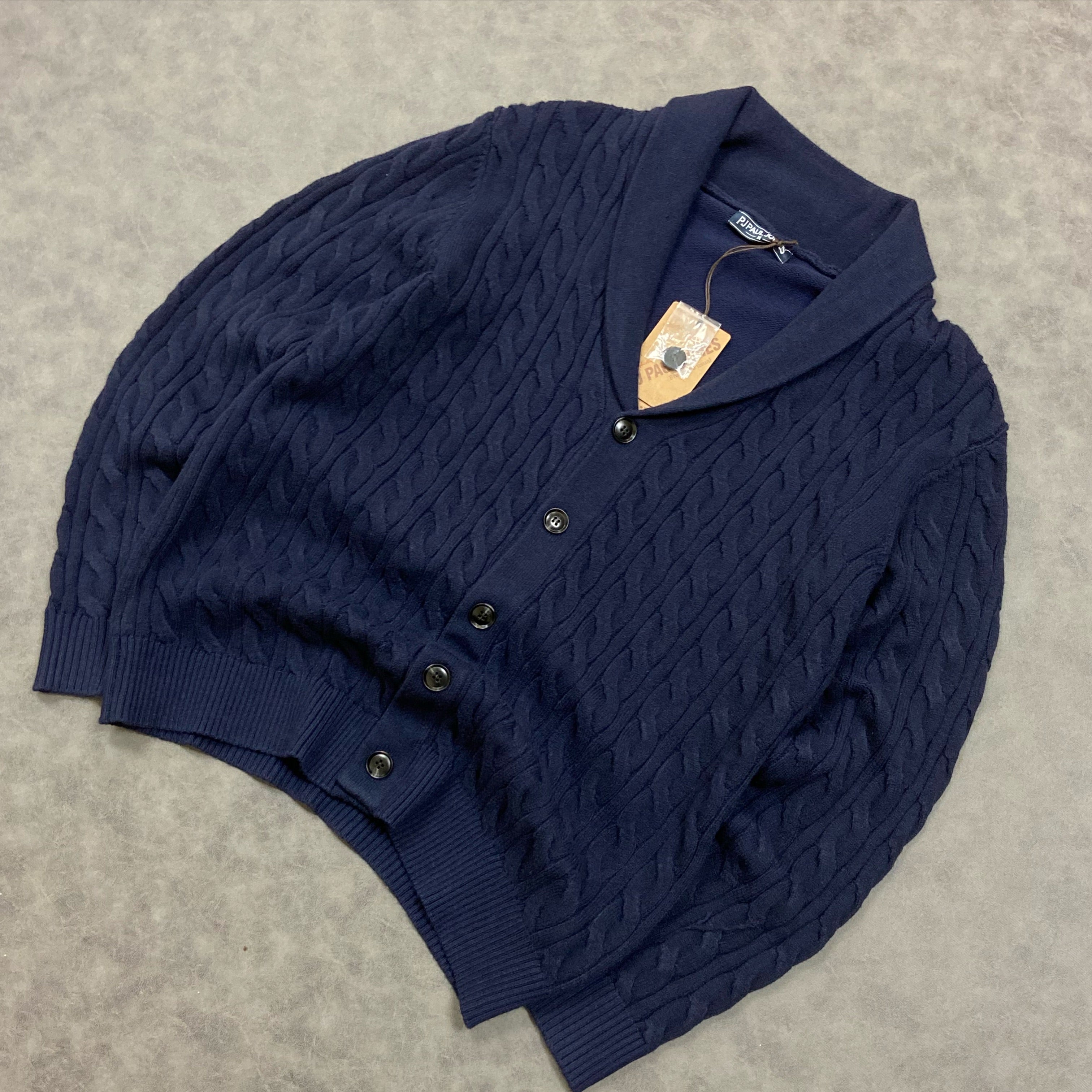 PJ PAUL JONES Strickjacke Herren Button Down Cardigan Mit Schalkragen