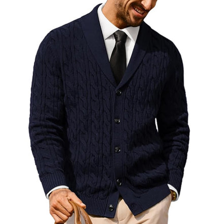 PJ PAUL JONES Strickjacke Herren Button Down Cardigan Mit Schalkragen