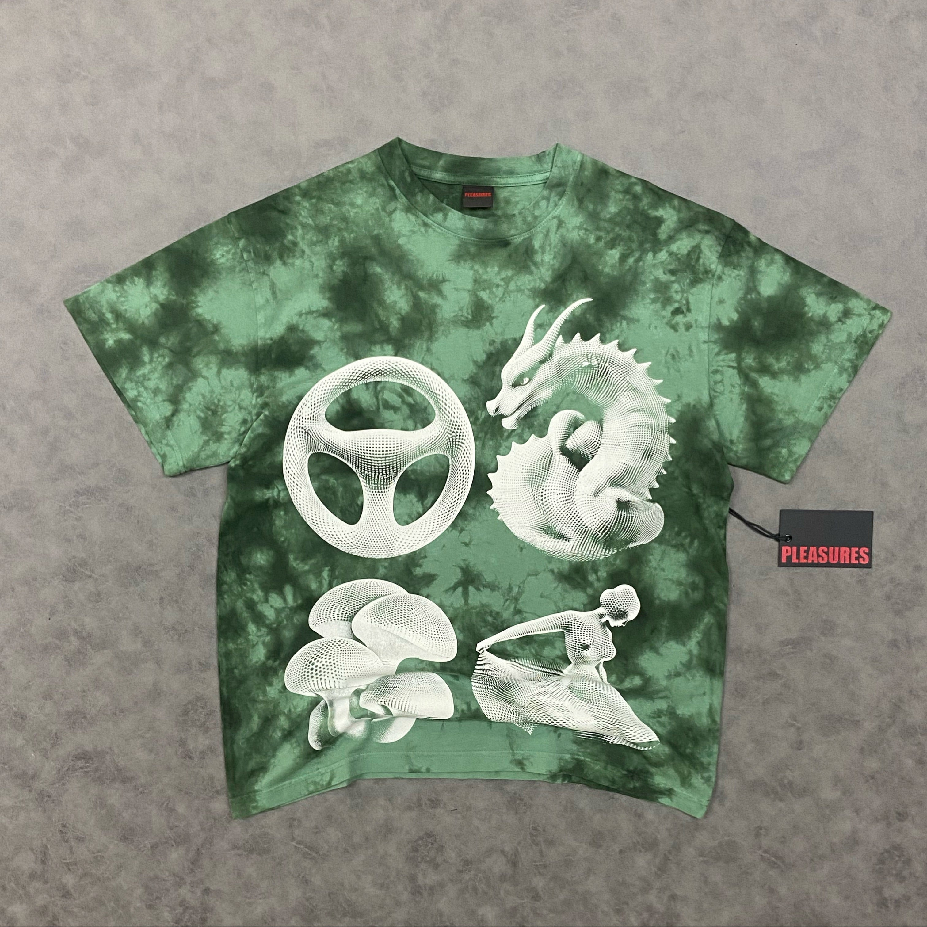 PLEASURES DISFUNCTION TEE ( GREENDYE)
