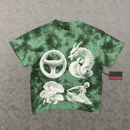 PLEASURES DISFUNCTION TEE ( GREENDYE)