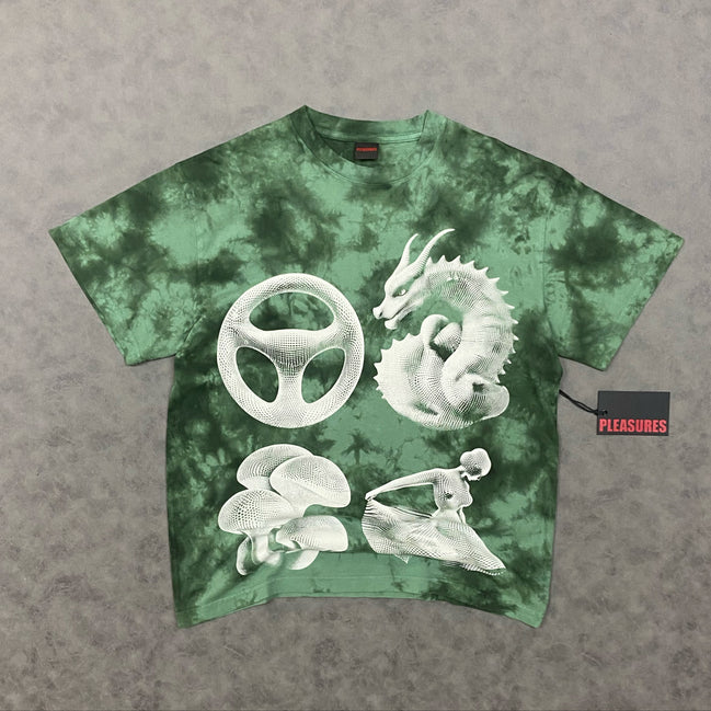 PLEASURES DISFUNCTION TEE ( GREENDYE)