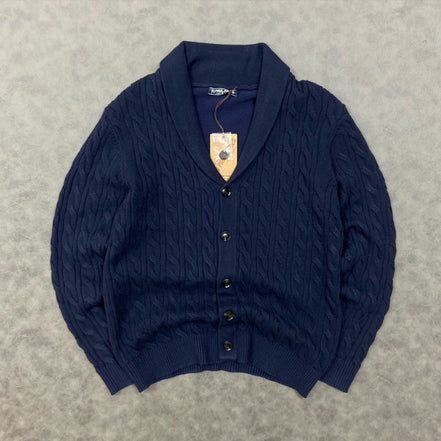 PJ PAUL JONES Strickjacke Herren Button Down Cardigan Mit Schalkragen