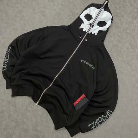 PLEASURES ZERO X BALACLAVA ZIP HOODIE