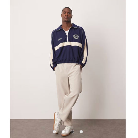 ASOS DESIGN Oversized Ropped Shoulder Boxy Half