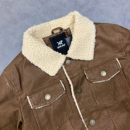 X RAY BOYS FAUX SUEDE RANGER JACKET