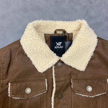 X RAY BOYS FAUX SUEDE RANGER JACKET