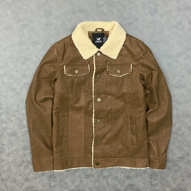 X RAY BOYS FAUX SUEDE RANGER JACKET