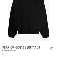 FEAR OF GOD ESSENTIALS HOODIE