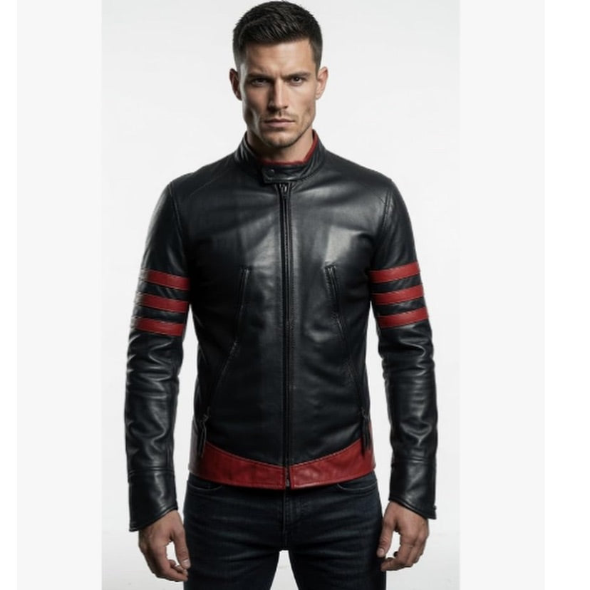 Wolf Verine Logan PU Faux Biker Jacket