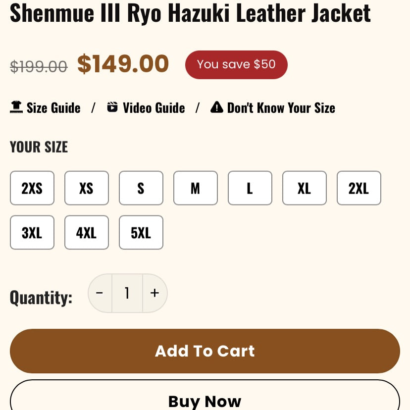 Shenmue III Ryo Hazuki Leather Jacket