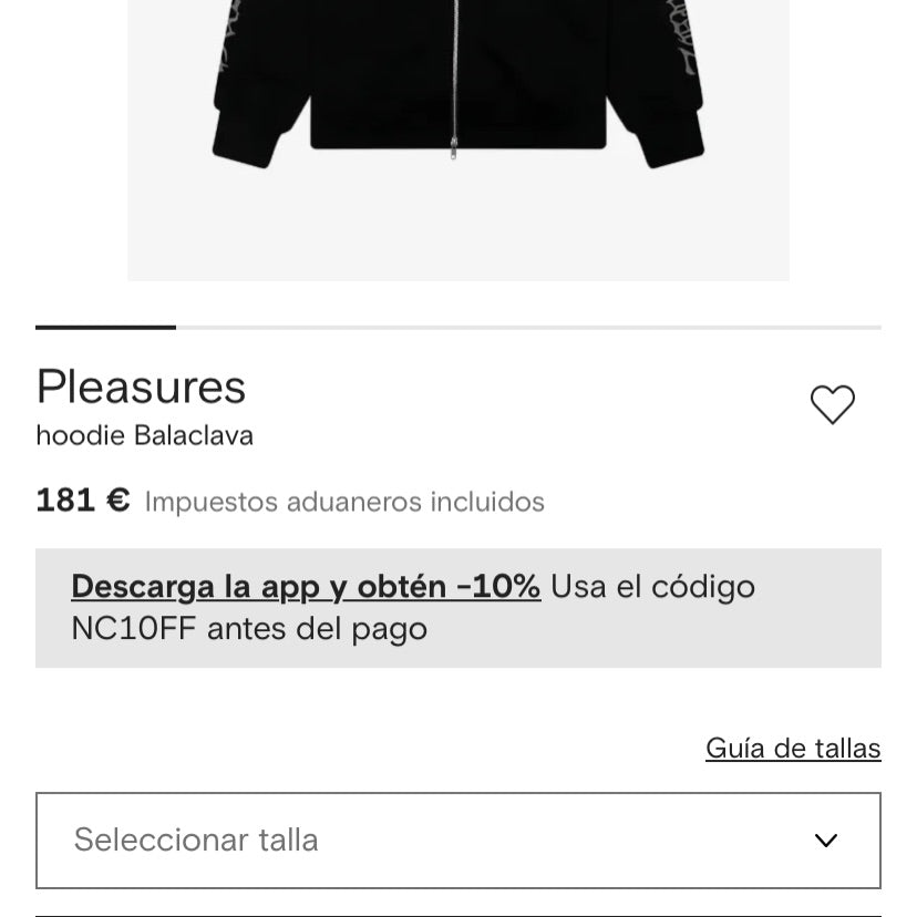 PLEASURES ZERO X BALACLAVA ZIP HOODIE