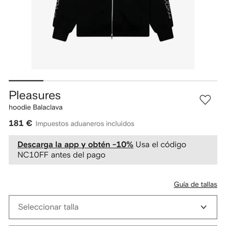 PLEASURES ZERO X BALACLAVA ZIP HOODIE