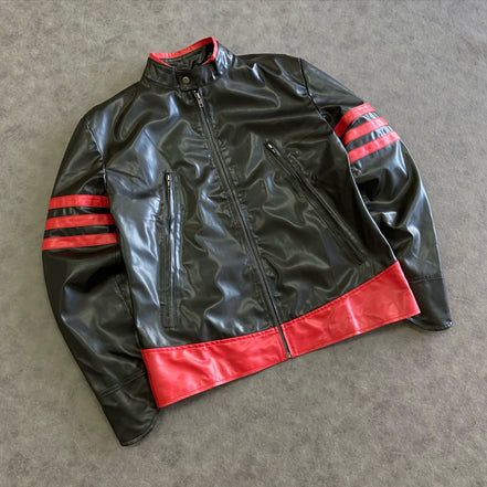 Wolf Verine Logan PU Faux Biker Jacket
