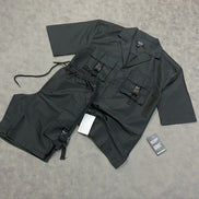 Oversized Utility Shirt & Cargo Short Set