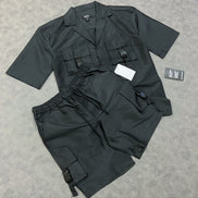 Oversized Utility Shirt & Cargo Short Set