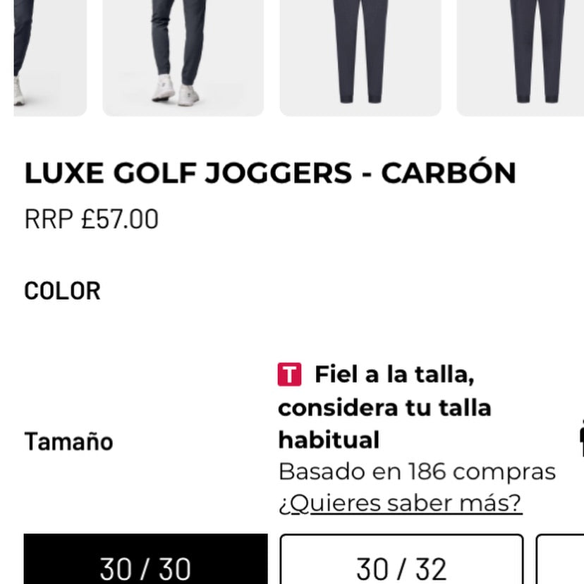 DRUIDS LUXE GOLF JOGGERS - CARBÓN Pants